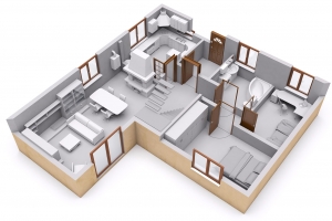 3-D Floor Plan